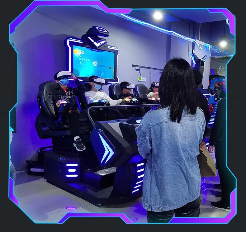 Dreamland 9d virtual reality simulator vr games cinema 4 seats 9d amusement park products vr cinema for sale