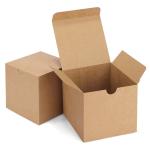 Custom Recycled Folding Kraft Paper Gift Craft Chocolate Square Packaging Boxes
