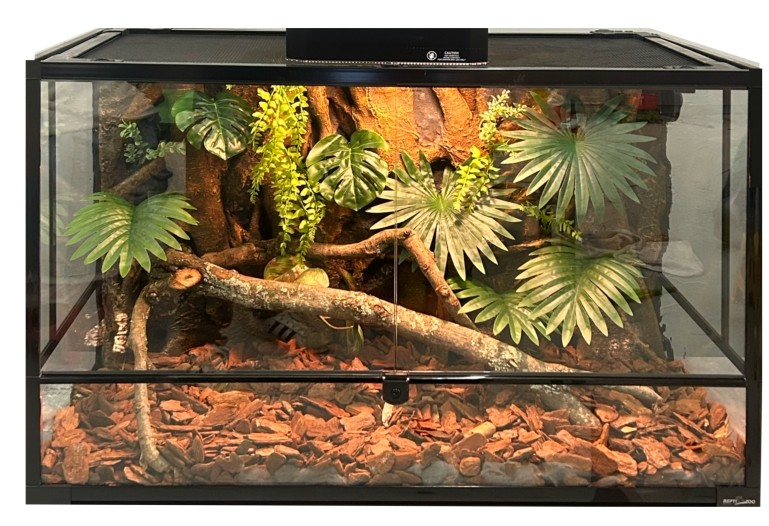 Natural Texture Reptile Cage Background Flameproof Customizable For Snack