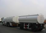 18000L Carbon Steel Drawbar Liquid Tank Truck , 2 Axles Diesel Fuel Delivery