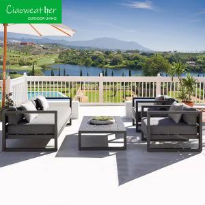Quality Aluminum Garden Sofa Modern Outdoor Furniture for Patio Set Sectional All Weather wholesale