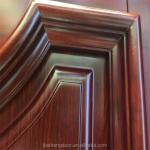Rustic Mahogany Solid Wood Bedroom Door 210cm Environmentally Friendly