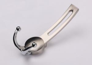 Quality Brushed Nickel Finished Zinc Alloy Metal Coat Hooks For Living Room Use wholesale