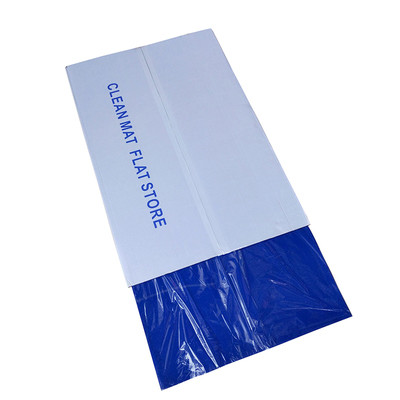 26" x 45"Disposable 30 Sheets White Peelable Cleanroom Tacky Mat PE Self Adhesive Sticky Mats