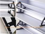 5-Flip drawers mirror shoe cabinet large storage shoe organizer for entryway