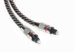 Metal Connectors FTTB High End Toslink Cable Braided Jacket 20KM-60KM