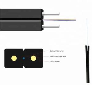 Quality FTTH Singlemode FRPKFRP Steel Strength Member Fiber Optic Cable wholesale