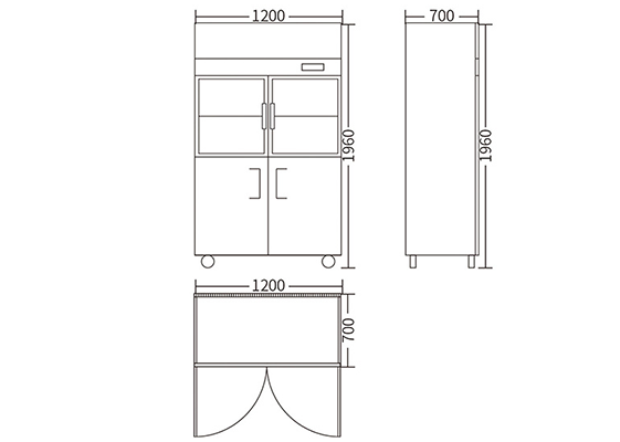 Commercial Vertical Freezer for Kitchen Cooling Large-Capacity Stainless Steel