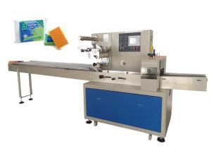 Quality Automatic Cleaning Flow Packaging Machine Towel Clean Sponge Electric Driven wholesale