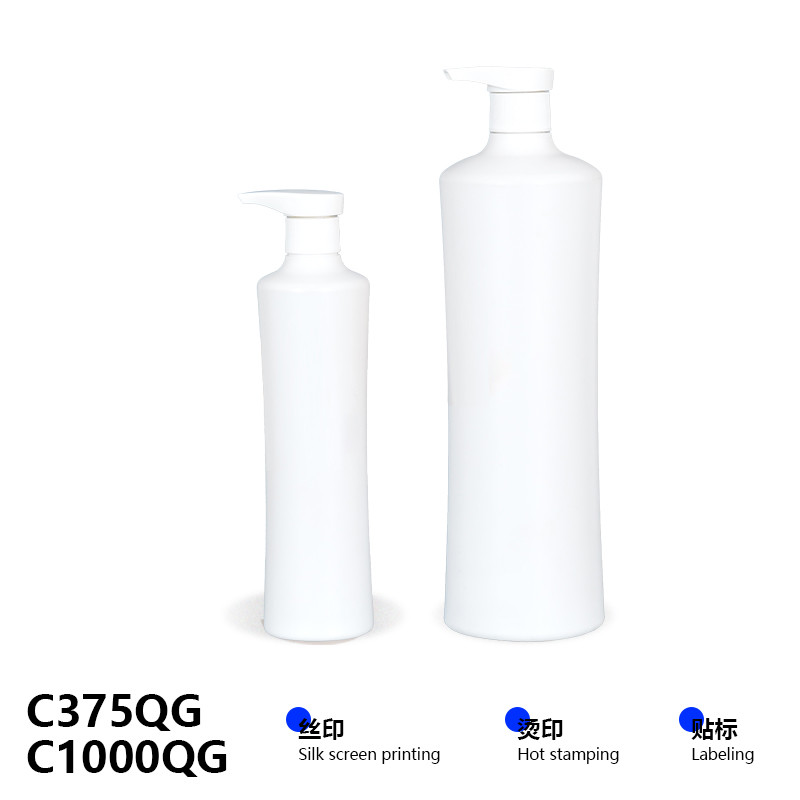 350ml Square HDPE Plastic Shampoo Container Body Lotion Pump Bottle 24/410 Neck