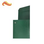 Leather Paper Material Magnet Folder Box , Green Color Office Storage Box