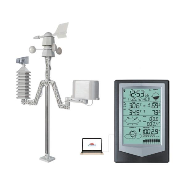Indoor Outdoor Weather Station With Automatic Wind Speed And Direction