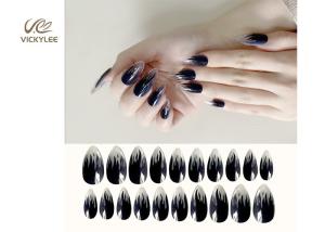 Quality Simple Halloween OEM ODM DIY Fake Nails Glossy Stiletto Print wholesale