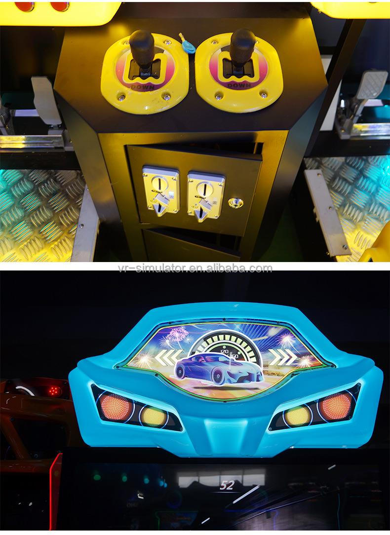 High End Yellow Color Car Simulator Arcade Game Machine English / Chinese Language