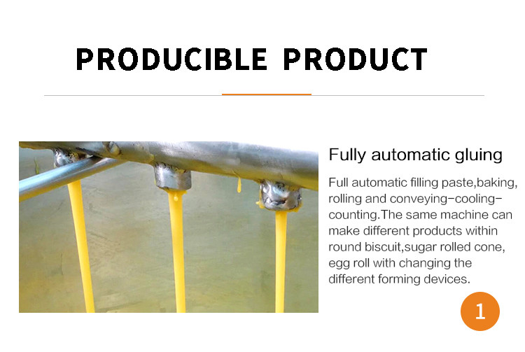 Automatic Wafer Biscuit Production Line Stainless Steel Waffer Biscuit Machine