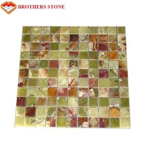Quality Green Jade Onyx Slab , Natural Onyx Mosaic Tile For Kitchen Floor wholesale