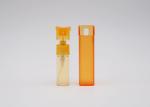 Green Orange Square Plastic 10ml Travel Perfume Atomiser Bottle
