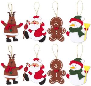 Quality Animals Pendant Felt Christmas Tree Ornaments 2mm Thickness wholesale