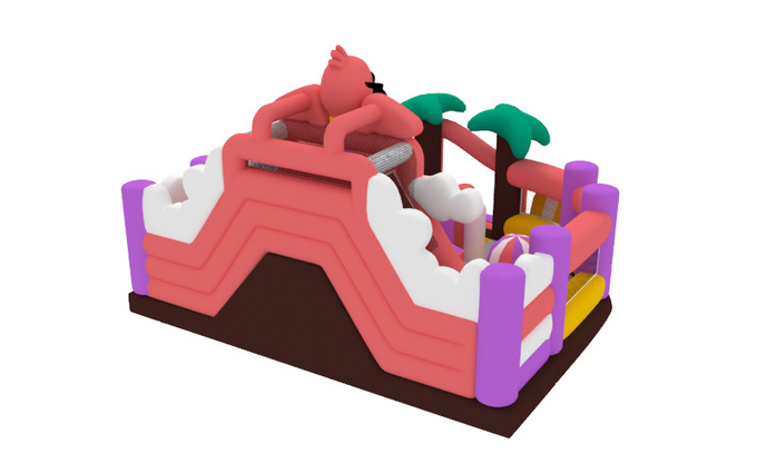 Interactive Games Giant Inflatable Fun City Bouncy House Dry Slide Inflatable Jumping Castle