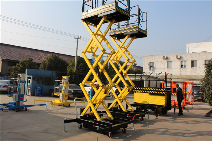 Mobile Hydraulic Scissor Lift Extendable Movable Hydraulic Lift Safety