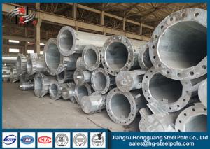 Quality Octagonal Steel Tapered 25-45FT Power Transmission Poles Q345 NEA Standard wholesale