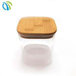 Quality 2oz 1Ltr Tea Coffee Sugar Glass Containers Square Glass Storage Containers 15g wholesale