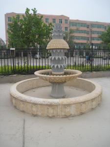 Quality Pineapple Carved Stone Marble Garden Water Fountain Outdoor wholesale