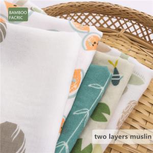 Quality Super Absorbent Organic Muslin Receiving Blankets , Lightweight Cotton Fabric wholesale
