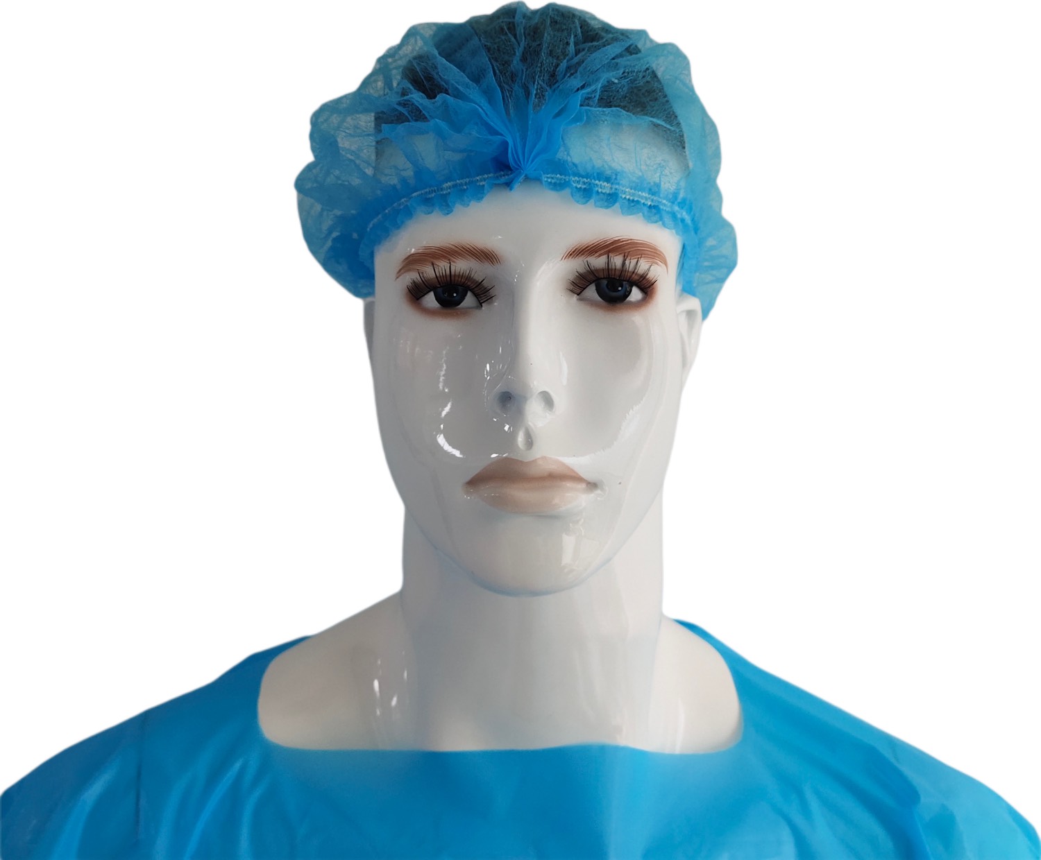 S&J High Quality Premium Disposable pp Non woven Medical Bouffant Mob Clip Cap with Elastic Strip