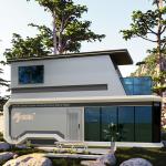 Space Capsule House Galvanized Steel Frame 2 Years Warranty