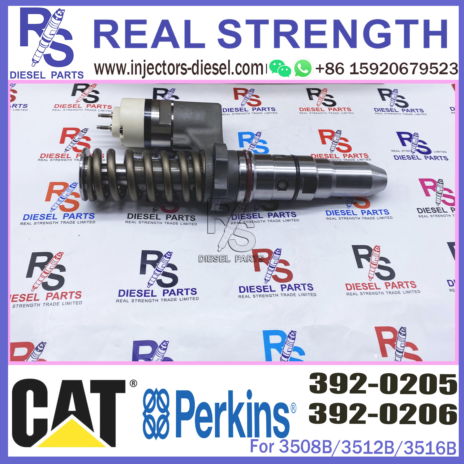 Diesel Fuel Injector 386-1752 386-1766 392-0205 FOR Caterpillar Engine 3508B/3512B/3516B
