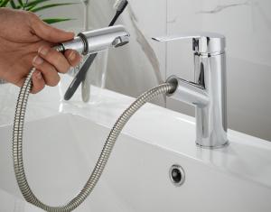 Quality Electroplate Undercounter Mixer Basin Tap Single Hole Mount wholesale