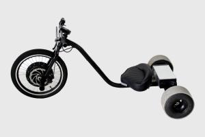 Quality 500W Kart Shape Drift Electric Tricycles / Black Motorized Tricycles For Adults wholesale