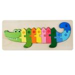Montessori 3D Wooden Block Puzzle Toys Thicken Wood Jigsaw Early Learning