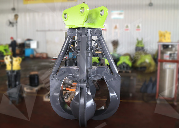 High Efficiency Orange Peel Grapple Hydraulic System For Excavator PC120 PC160