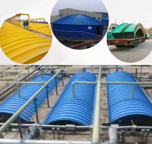 Quality Frp Grp fiberglass hollow cover plate fiberglass sewage pool tank cover fiberboard tank cover curved or flat customized wholesale