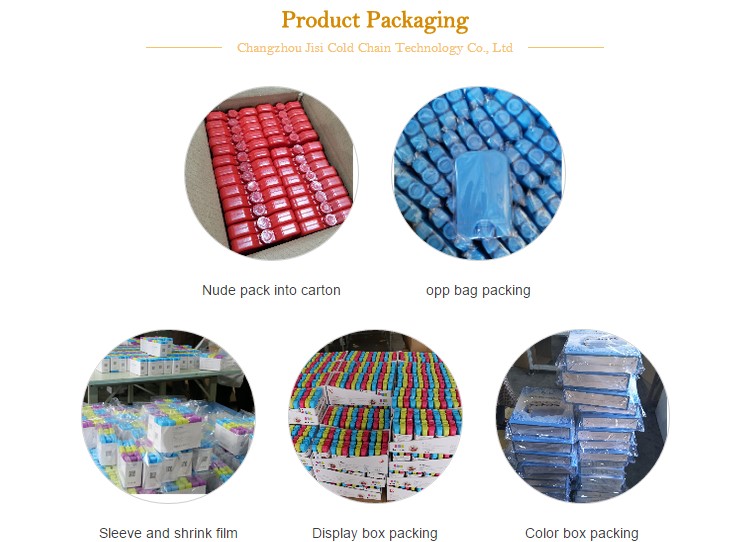 Custom HDPE Plastic Material FDA Ice Packs For Children ' S Lunch Boxes / Bags