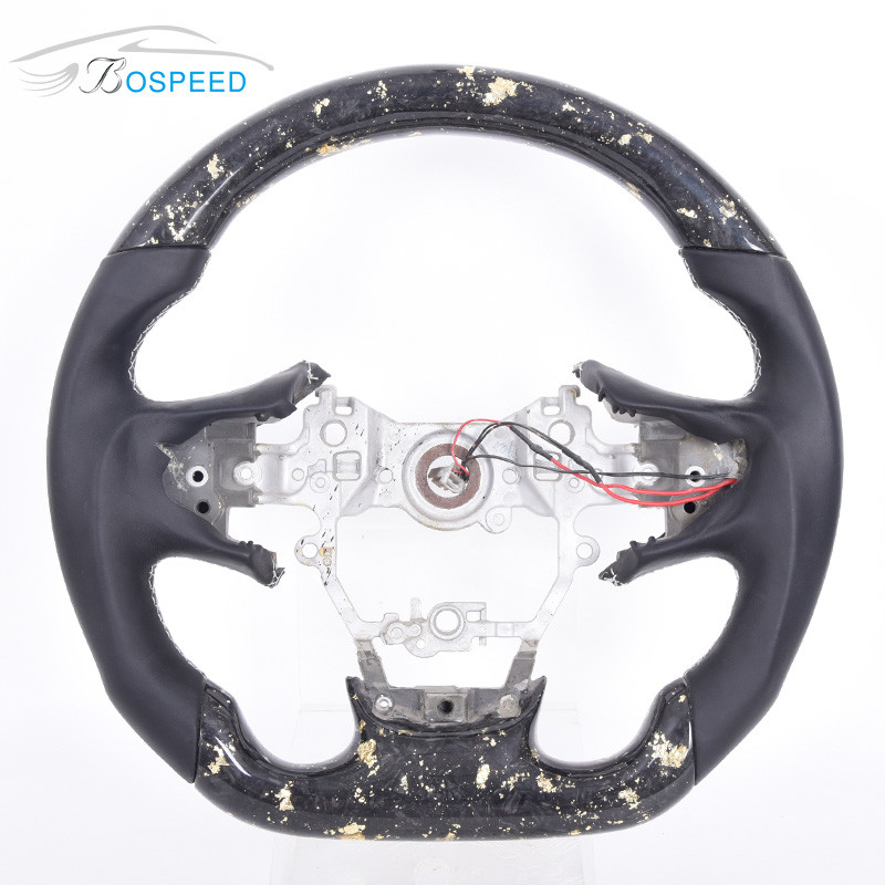 Sports Forged Alcantara Smooth Toyota Leather Steering Wheel Carbon Fiber Material