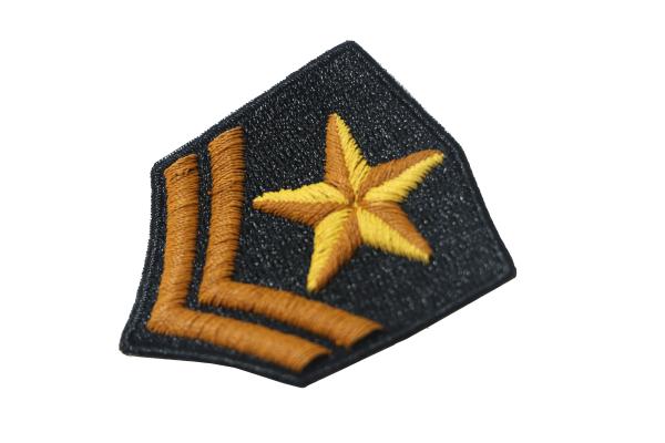 Black Diamond 3D Military Embroidered Badges Overlock Border Arm band With