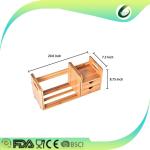 bamboo 2-tier desk organizer