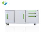 Office Metal Mobile Pedestal Cabinet Sliding Door Assembled Construction