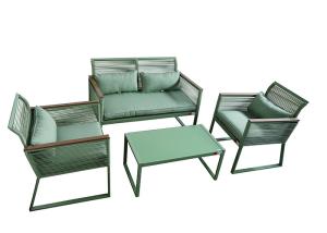 Quality BSCI Approved 4 Piece Rattan Outdoor Furniture Set No Splintering wholesale