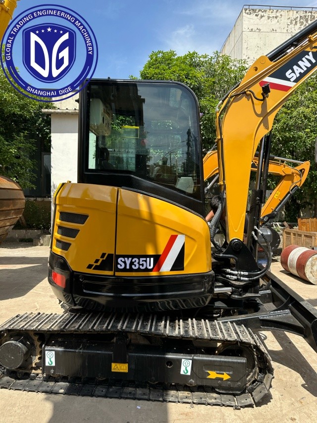 Used Sany Sy35u 3.5t Hydraulic Excavator with Multiple operating mode selection