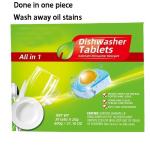 Non Toxic Dishwasher Tablets Brightening Dishwashing Agent Powder Salt Three In