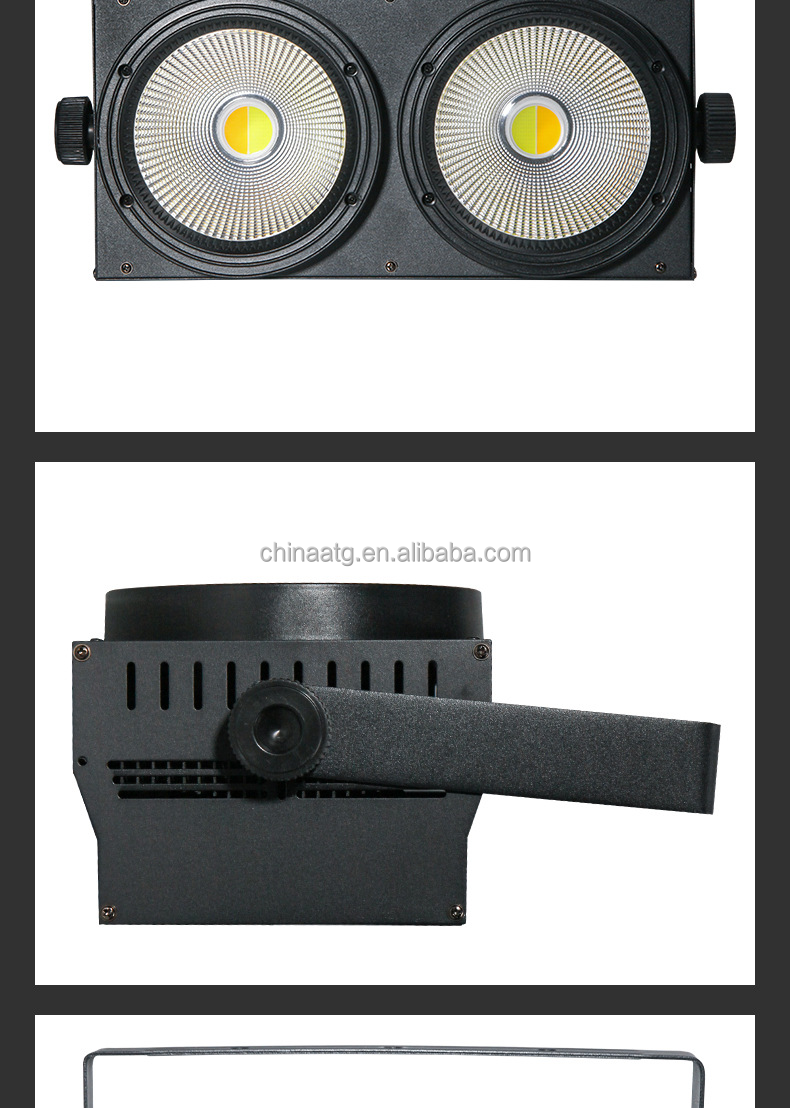 COB200W 2 Eyes Vegetable LED Light Bar IP33 For Stage And Facial Lighting