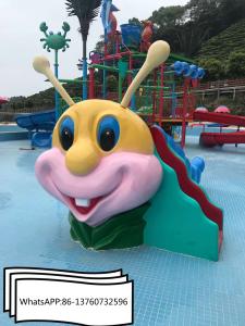 Quality Fiberglass Caterpillar Aqua Water Slides wholesale