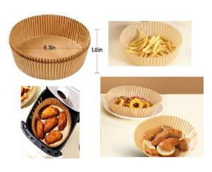 Quality Oilproof Round Air Fryer Paper Liners Baking Disposable Parchment Paper 100pcs wholesale