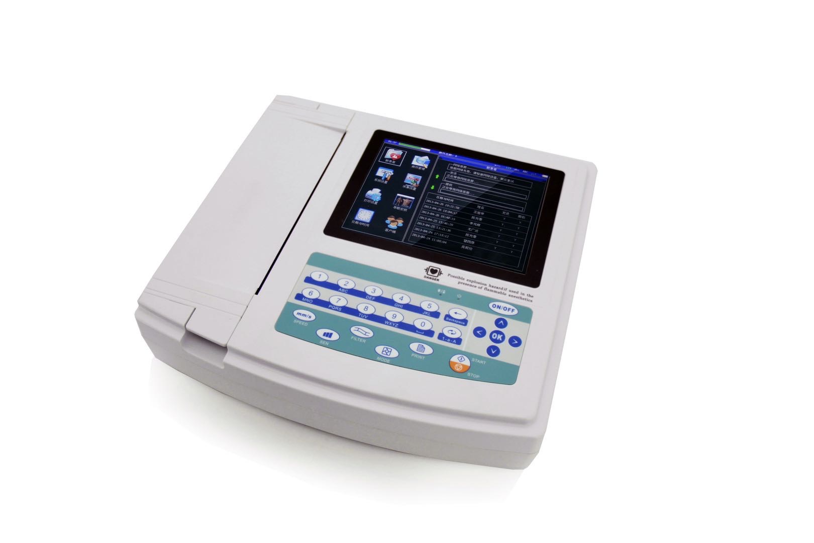 3 6 12 Channel ECG Machine Digital EKG Cardiograph for Hospital Cheap Price
