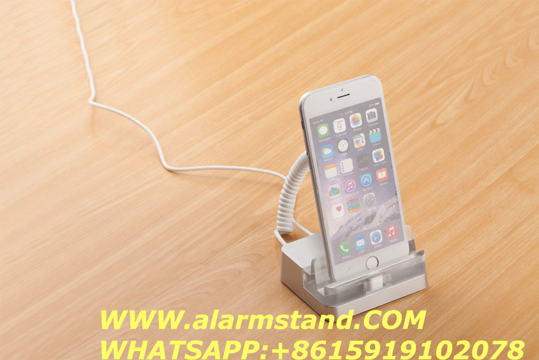 COMER anti theft cell phone holders with alarm function for mobile phone accessories shops