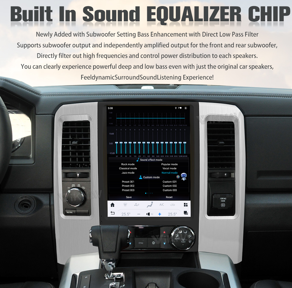 12.1 inch Android Auto Car radio For 2008-2011 Dodge Ram GPS Multimedia player Touch Screen Support Wireless Carplay